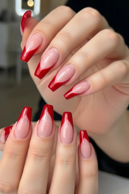 Blood Red Heart Tips
