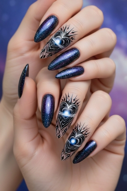 Dark Star Heart Design
