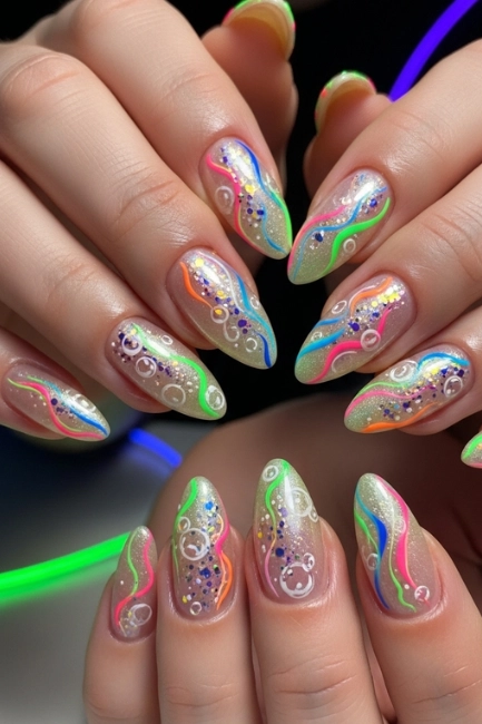 Champagne and Neon Mix