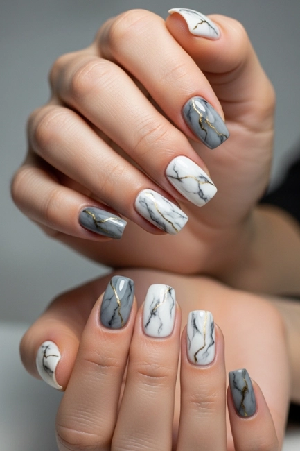 Marble Effect Pair