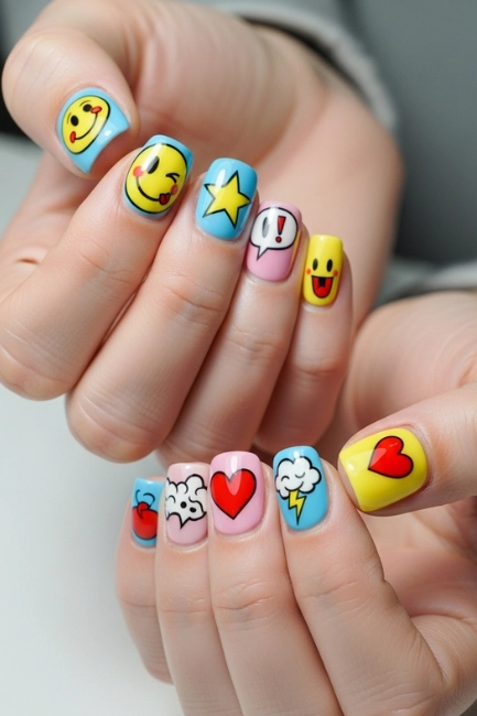 Cartoon Inspired Nails