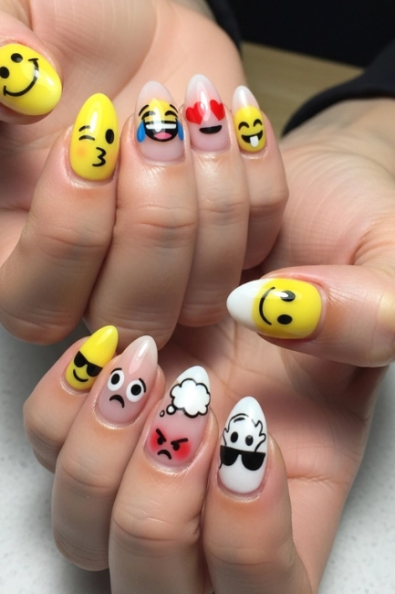 Emoji Inspired Nails