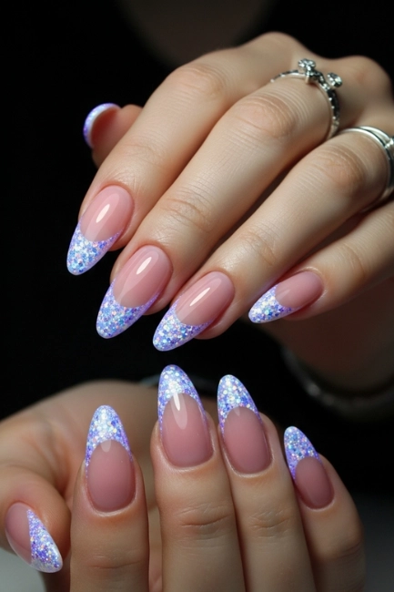 Glitter French Tip Glow