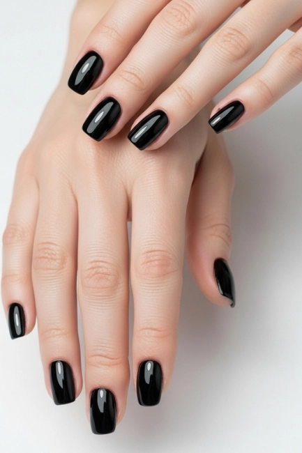 Jet Black Minimal Chic