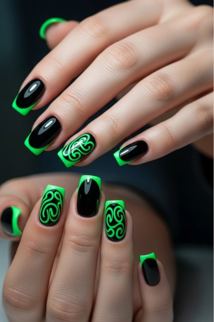 Neon Green Highlights