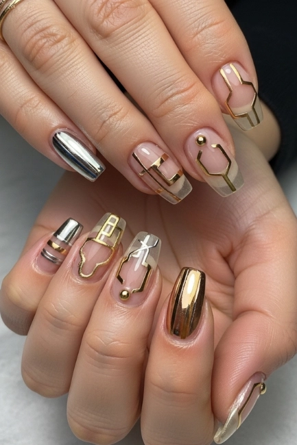 Metallic Accent Designs