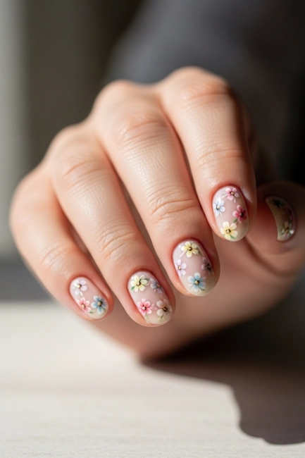 Floral Nail Art for a Feminine Touch