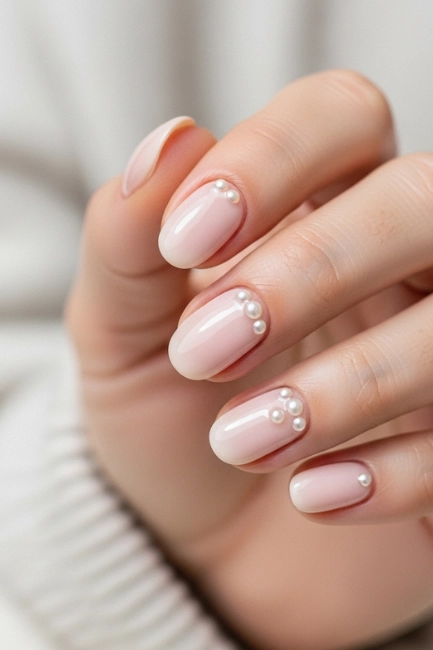 Pearl Accent Nails for Soft Luxury