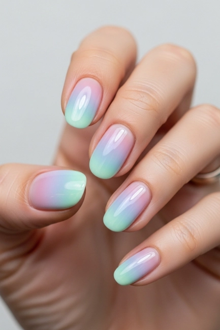 Soft Gradient Nails for Subtle Style