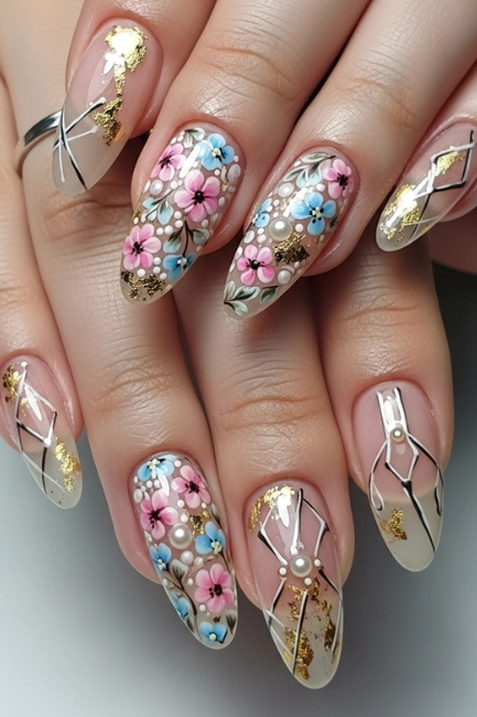Combining Nail Art with Overlay Techniques for Creative Expression