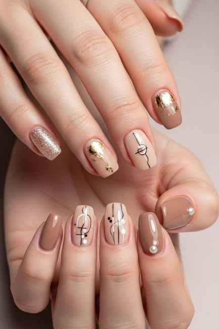 Nail Art Ideas to Elevate Beige Nails