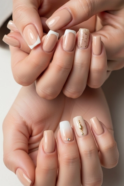 Celebrity-Inspired Beige Nail Looks