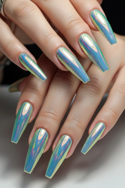 Holographic Coffin Nails