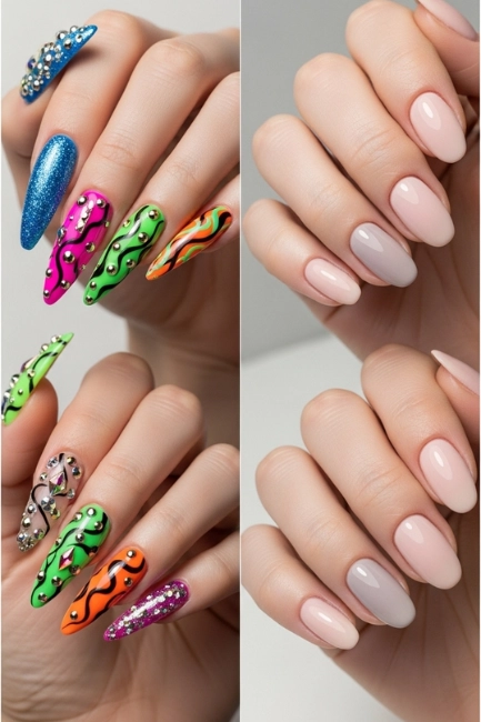 Bold vs Subtle Nail Styles