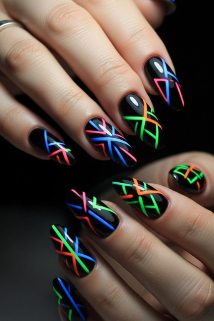 Bold Contrast Color Combinations That Make Whimsical Nail Styles Stand Out Strongly