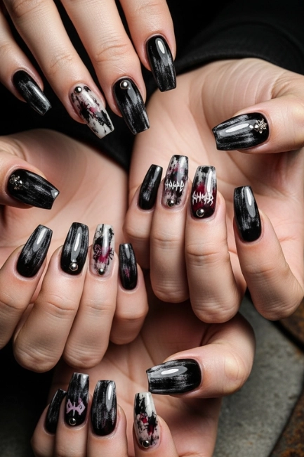 Choosing the Right Nail Shape to Complement Edgy Designs