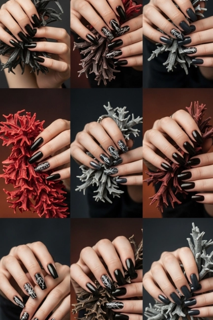 Seasonal Adaptations of Dark Fantasy Nail Art Styles