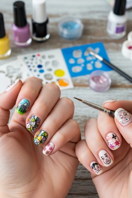 DIY Experimentation and Personal Style Development in Caroline Nails Art