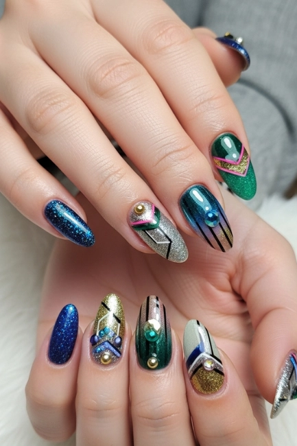 Incorporating Texture Layers for Depth and Dimension in Nail Art Creations