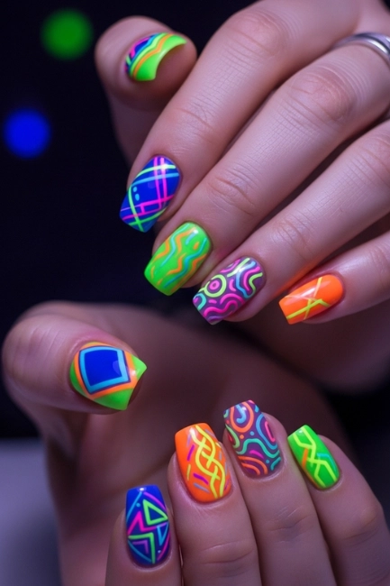 Exploring Neon Accents for Maximum Visual Impact in Creative Nail Art Trends