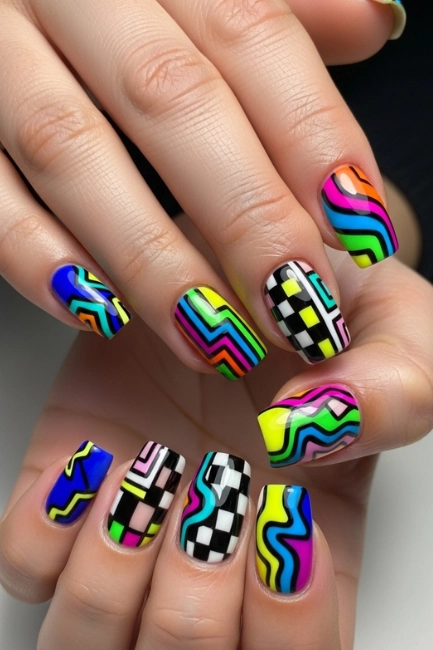 clown nails
