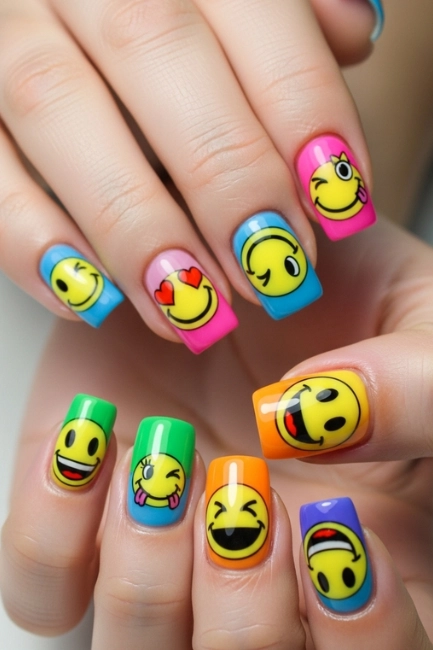 Using Cartoon-Inspired Elements to Enhance Playful Nail Art Designs