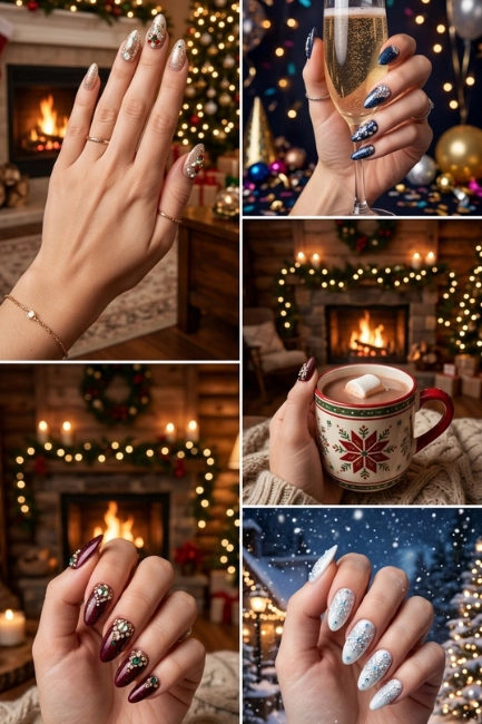 Crystal Accent Nail Designs for a Glamorous Celebration Style