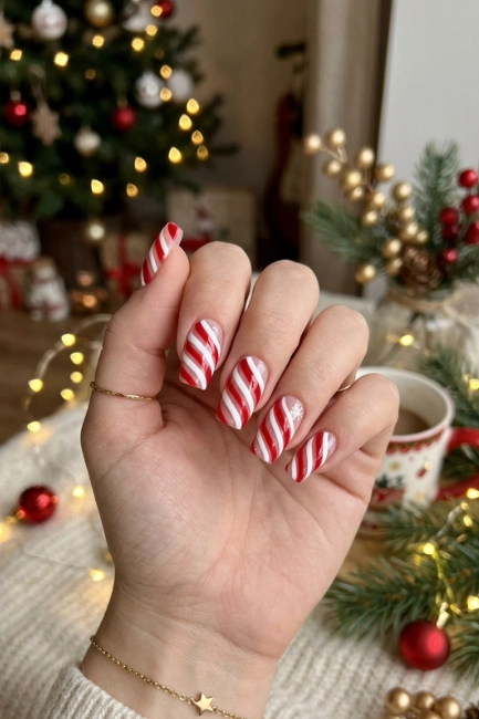 Candy Cane Inspired Stripes for Festive Energy