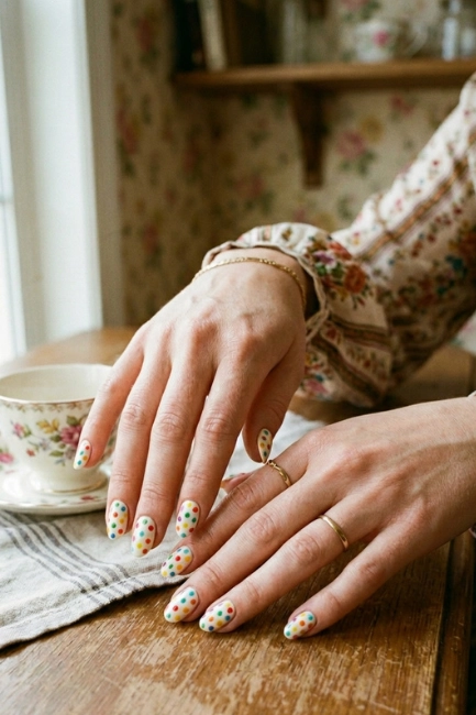 Polka Dot Nail Designs for a Fun and Retro Vibe