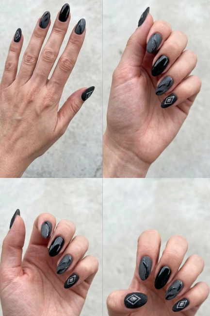 Matte and Glossy Mix for Textured Designs