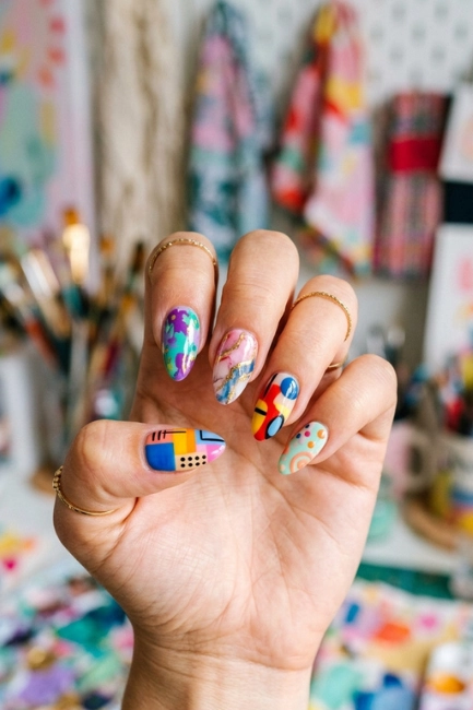 Abstract Nail Art for Unlimited Creativity