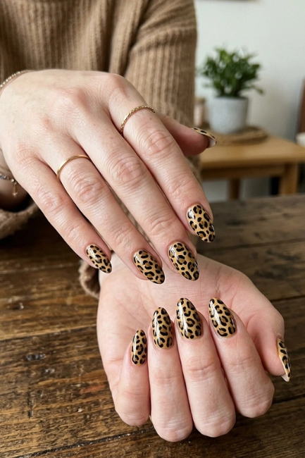 Animal Print Inspired Nail Art