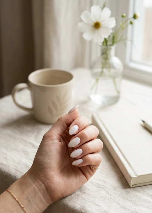 Milky White Nails and the Clean Aesthetic Trend