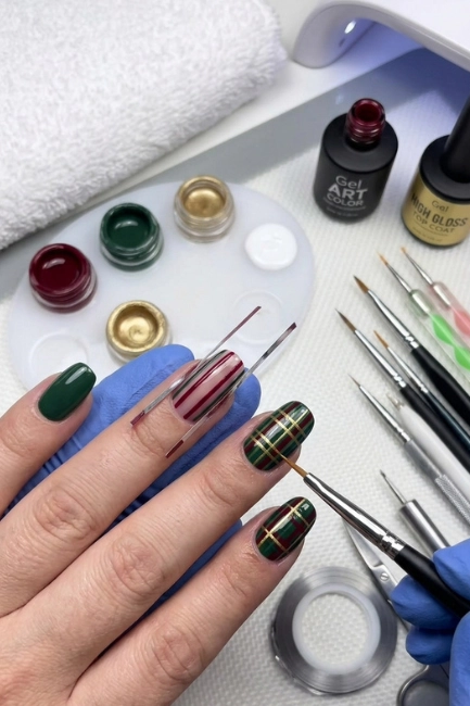 The Technical Side of Creating Plaid Nail Art