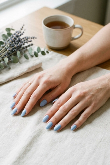 Soft Blue Nail Styles for a Calm and Trendy Look