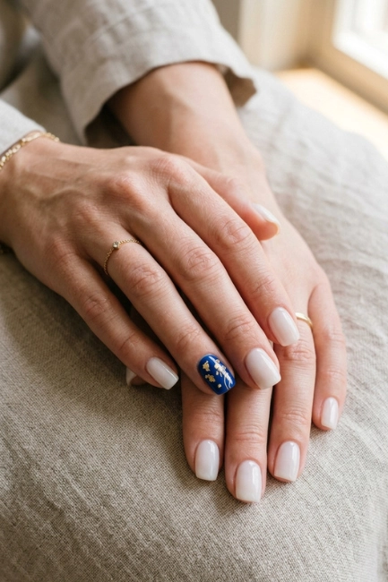 Accent Nail Focus for a Balanced Festive Design