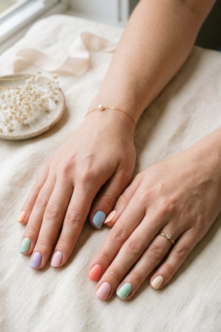 Pastel Nail Colors for a Soft and Trendy Appearance